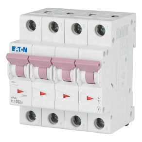   Eaton kismegszakító, 10kA, négy pólusú, pl7-d32/4-165206