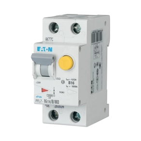   Eaton áramvédő kismegszakító 10kA, 1P+N, pfl7-16/1n/b/03-a-165617