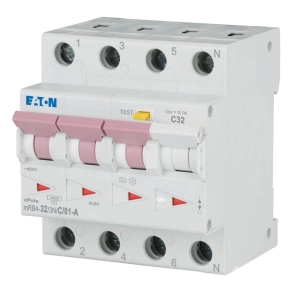   Eaton áramvédő kismegszakító 4, 5kA, 3P+N, mrb4-32/3n/c/01-a-167509