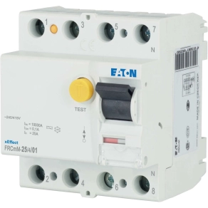   Eaton áramvédő kapcsoló 10kA négy pólusú, frcmm-25/4/01-170416