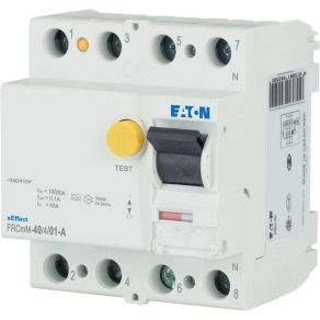   Eaton áramvédő kapcsoló 10kA négy pólusú, frcmm-40/4/01-a-170339
