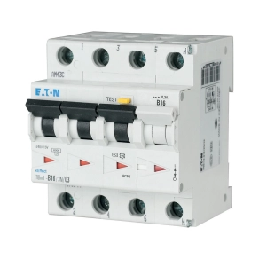  Eaton áramvédő kismegszakító 6 kA, 3P+N, frbm6-c13/3n/003-a-170998