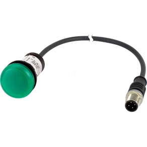   Eaton jelzőlámpa, 24V, zöld, 0, 5m, m12a, c22-l-g-24-p3-181620