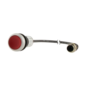   Eaton világító nyomógomb, 24V, 1ny, piros, 0, 5m, m12a, c22-dl-r-k01-24-p3-181626