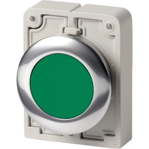 Eaton nyomógomb, 30mm, lapos, zöld, m30c-fd-g-182919