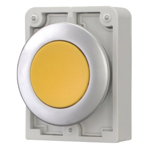 Eaton nyomógomb, 30mm, lapos, sárga, m30c-fd-y-182920