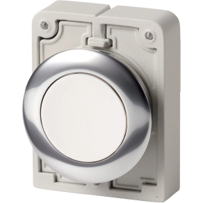 Eaton nyomógomb, 30mm, lapos, fehér, m30c-fd-w-182960