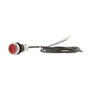   Eaton világító nyomógomb, 24V, 1ny, piros, 1m, kábel, c22-dl-r-k01-24-p62-185587