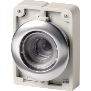   Eaton világító nyomógomb, fém, 30mm, lapos, lapka nélkül, m30i-fdrl-x-188031