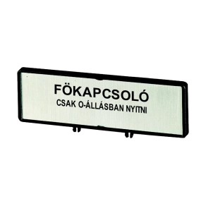   Eaton felirati tábla főkapcsoló magyar /t0, t3, p1, zfs80-t0-205548