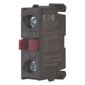   Eaton érintkezőelem, 1ny, alaplapra, csavaros, m22-kc01-216382