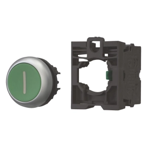   Eaton nyomógomb, lapos, zöld, komplett, m22-d-g-x1/k10-216512