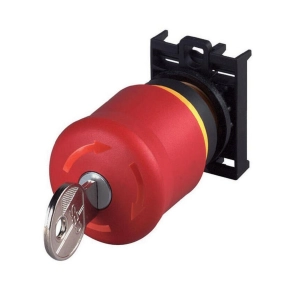   Eaton vész-ki kulcsos nyomógomb, 1ny, előlapra, kpl, m22-pvs/k01-216514