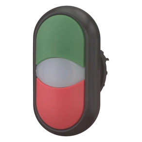  Eaton kettős világító nyomógomb, nyomóg.+lámpa kiemelve, m22s-ddl-gr-216699