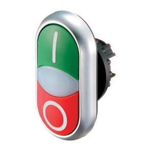   Eaton kettős világító nyomógomb (zöld-piros, 1-0), m22-ddl-gr-x1/x0-216700