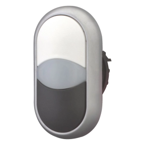   Eaton kettős világító nyomógomb (fekete-fehér), m22-ddl-ws-216704