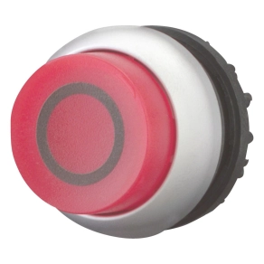   Eaton világító nyomógomb, magas, piros, reteszelt, m22-drlh-r-x0-216804