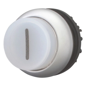   Eaton világító nyomógomb, magas, fehér, reteszelt, m22-drlh-w-x1-216807