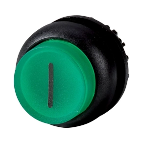   Eaton világító nyomógomb, magas, zöld, reteszelt, m22s-drlh-g-x1-216809