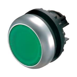 Eaton világító nyomógomb, lapos, zöld, m22-dl-g-216927