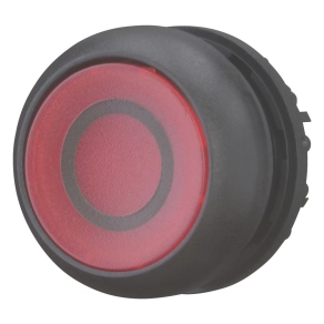   Eaton világító nyomógomb, lapos, piros, m22s-dl-r-x0-216937