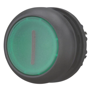   Eaton világító nyomógomb, lapos, zöld, m22s-dl-g-x1-216939