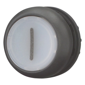   Eaton világító nyomógomb, lapos, fehér, m22s-dl-w-x1-216943