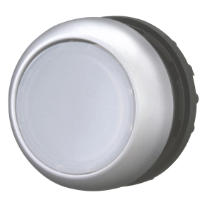   Eaton világító nyomógomb, lapos, fehér, reteszelt, m22-drl-w-216944
