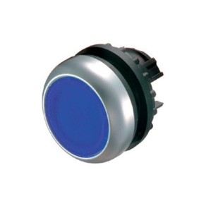   Eaton világító nyomógomb, lapos, kék, reteszelt, m22-drl-b-216952
