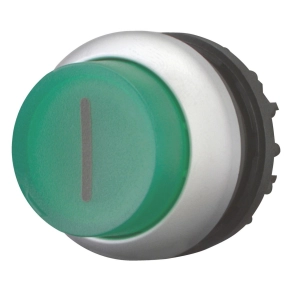   Eaton világító nyomógomb, magas, zöld, m22-dlh-g-x1-216977
