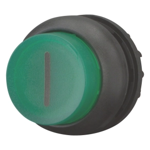   Eaton világító nyomógomb, magas, zöld, m22s-dlh-g-x1-216978