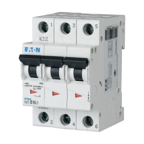   Eaton kismegszakító, 25kA, három pólusú, fazt-d1/3-240898