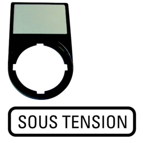 Eaton felirati tábla tartó + tábla, m22s-st-f68-256796