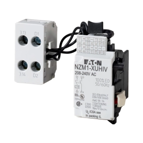   Eaton feszültségcsökkenési kioldó + 2 siető segédérintkező, NZM1-xuhiv110-130ac-259537