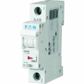 Eaton kismegszakító 1P B 50A 10kA PL7-B50/1 (262691)