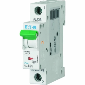 Eaton kismegszakító 1P C 6A 10kA PL7-C6/1 (262701)