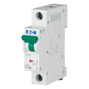 Eaton kismegszakító, 10kA, egypólusú, pl7-d6/1-262713