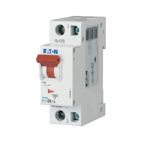 Eaton kismegszakító, 10kA, 1P+0, pl7-c4/1n-262745