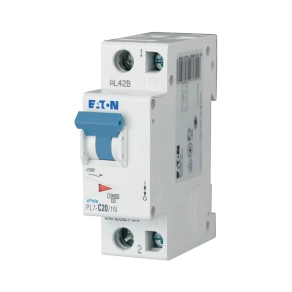 Eaton kismegszakító, 10kA, 1P+0, pl7-c20/1n-262750