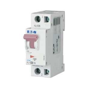 Eaton kismegszakító, 10kA, 1P+0, pl7-c32/1n-262752