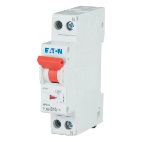   Eaton kismegszakító, 6 kA, 1P+1N 1TE, pln6-b10/1n-de-263270