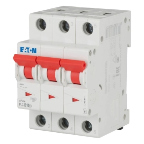   Eaton kismegszakító, 10kA, három pólusú, pl7-b10/3-263387