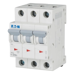   Eaton kismegszakító, 10kA, három pólusú, pl7-b16/3-263389