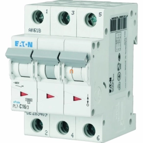 Eaton kismegszakító 3P C 16A 10kA PL7-C16/3 (263409)