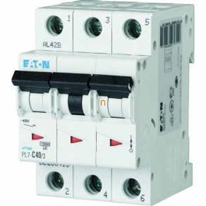 Eaton kismegszakító 3P C 40A 10kA PL7-C40/3 (263413)