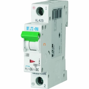Eaton kismegszakító 1P C 6A 10kA PL7-C6/1-DC (264886)