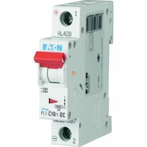 Eaton kismegszakító 1P C 10A 10kA PL7-C10/1-DC (264887)