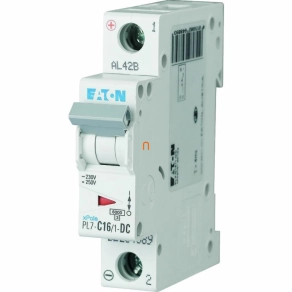 Eaton kismegszakító 1P C 16A 6kA PL7-C16/1-DC (264889)