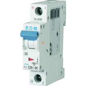 Eaton kismegszakító 1P C 20A 10kA PL7-C20/1-DC (264890)
