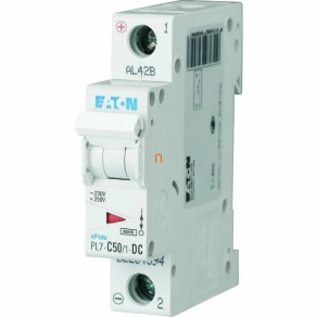 Eaton kismegszakító 1P C 50A 10kA PL7-C50/1-DC (264894)